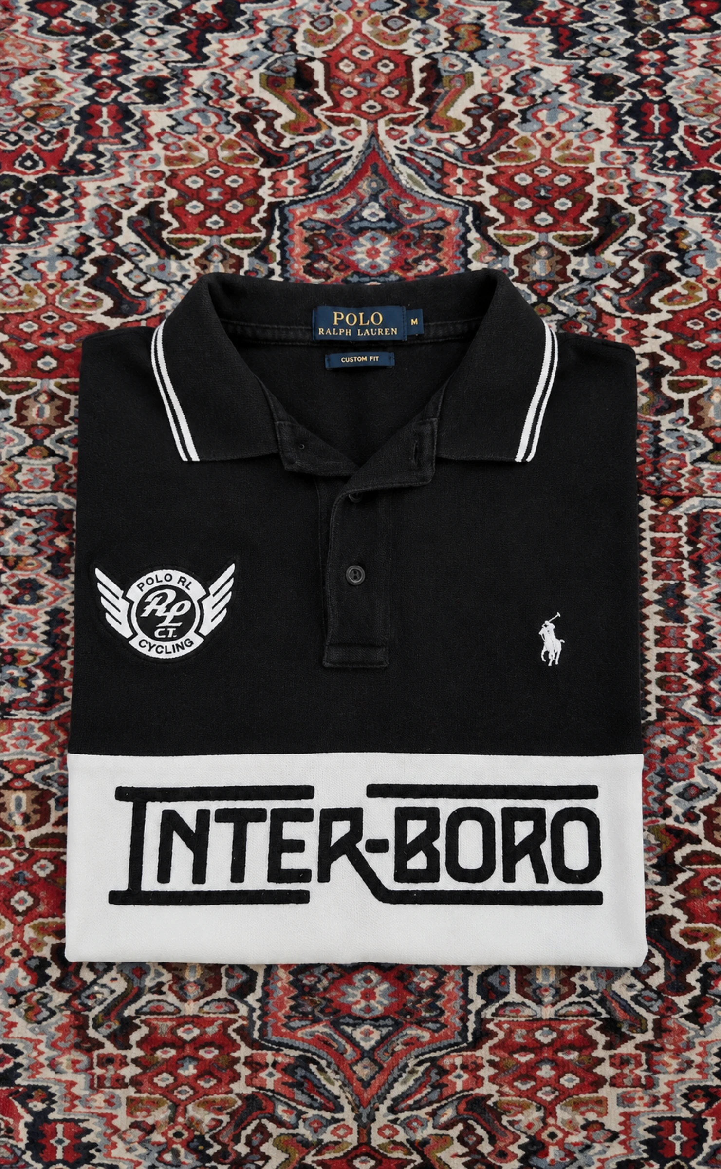 Polo Ralph Lauren Interboro Cycling Negro & Blanco – Talla M – 100% Auténtico – Muy buen estado – photo 3